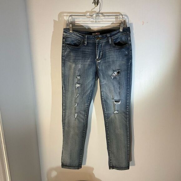 Vintage Bongo Jeans. 5. Distressed straight leg - Picture 2 of 9